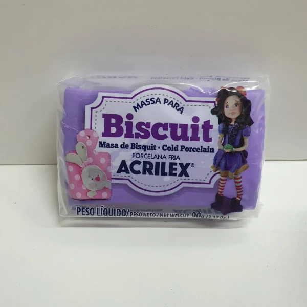 MASSA P/ BISCUIT 90G VIOLETA ACRILEX