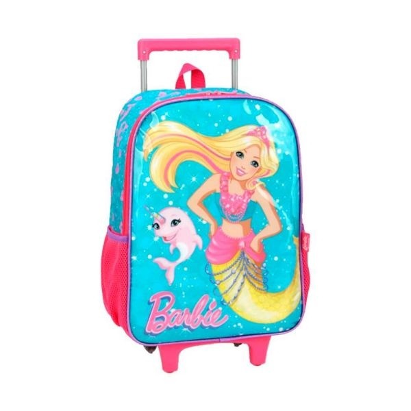 Mochila Rodinha Barbie Verde Luxcel