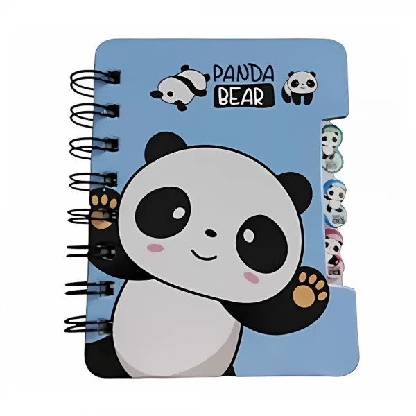 CADERNETA ANOTACAO 57FLS CUTE PANDA VMP