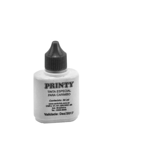 Tinta P/Carimbo Preto 30ml Carbrink