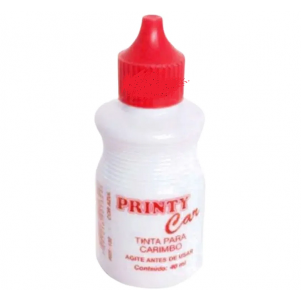 Tinta Carimbo 40ml Vermelho Printy Carbrink