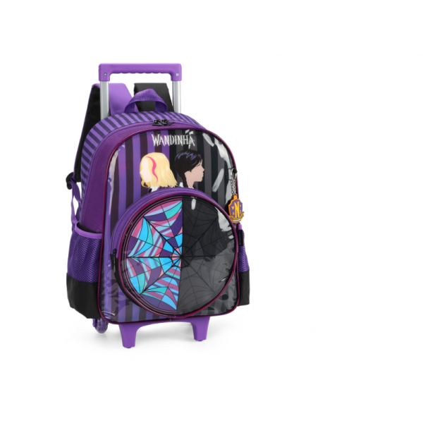 Mochila Rodinha Wandinha Roxo Luxcel