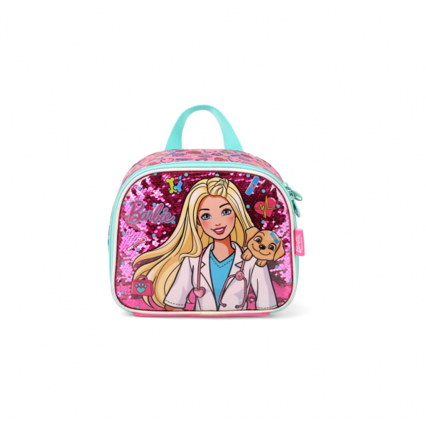 Lancheira Barbie Doutora Pink Luxcel