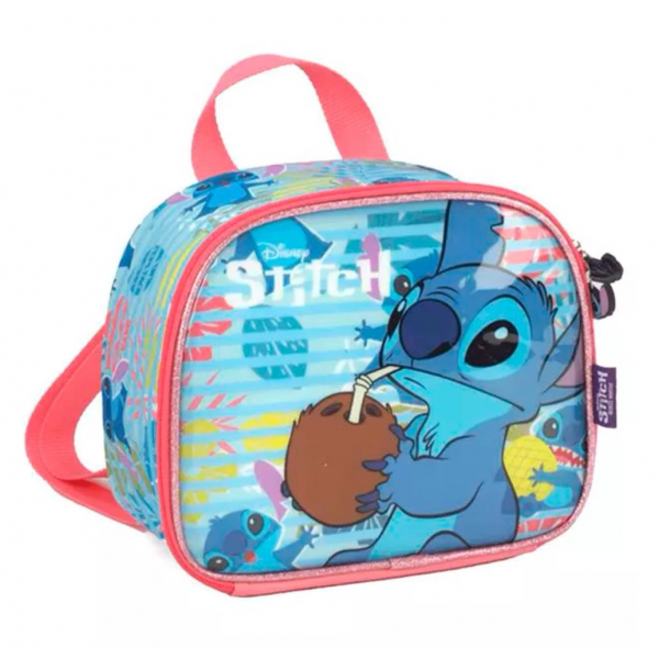 Lancheira Stitch Salmao Luxcel