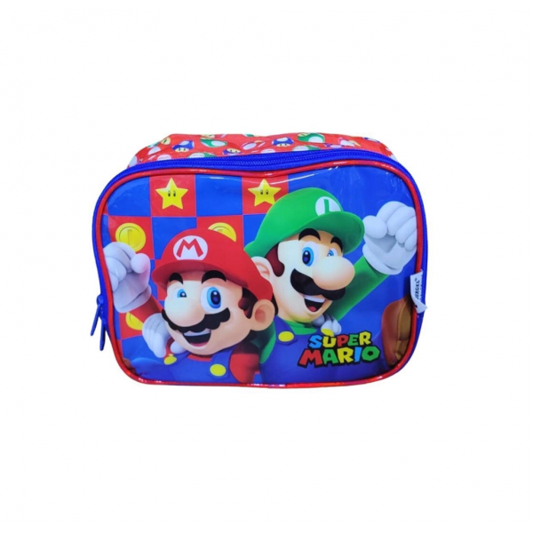 Lancheira Super Mario Vermelho Luxcel