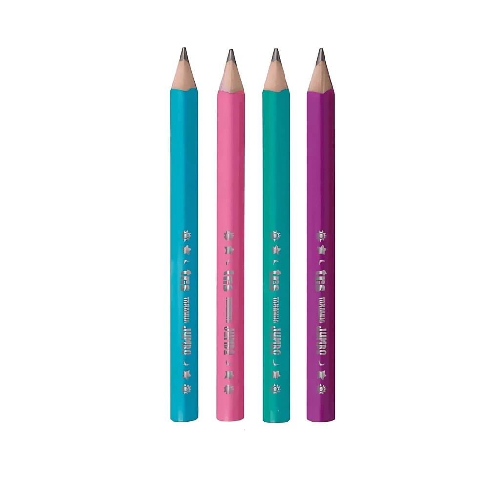 LAPIS PRETO JUMBO HB N2 COLORS TRIS
