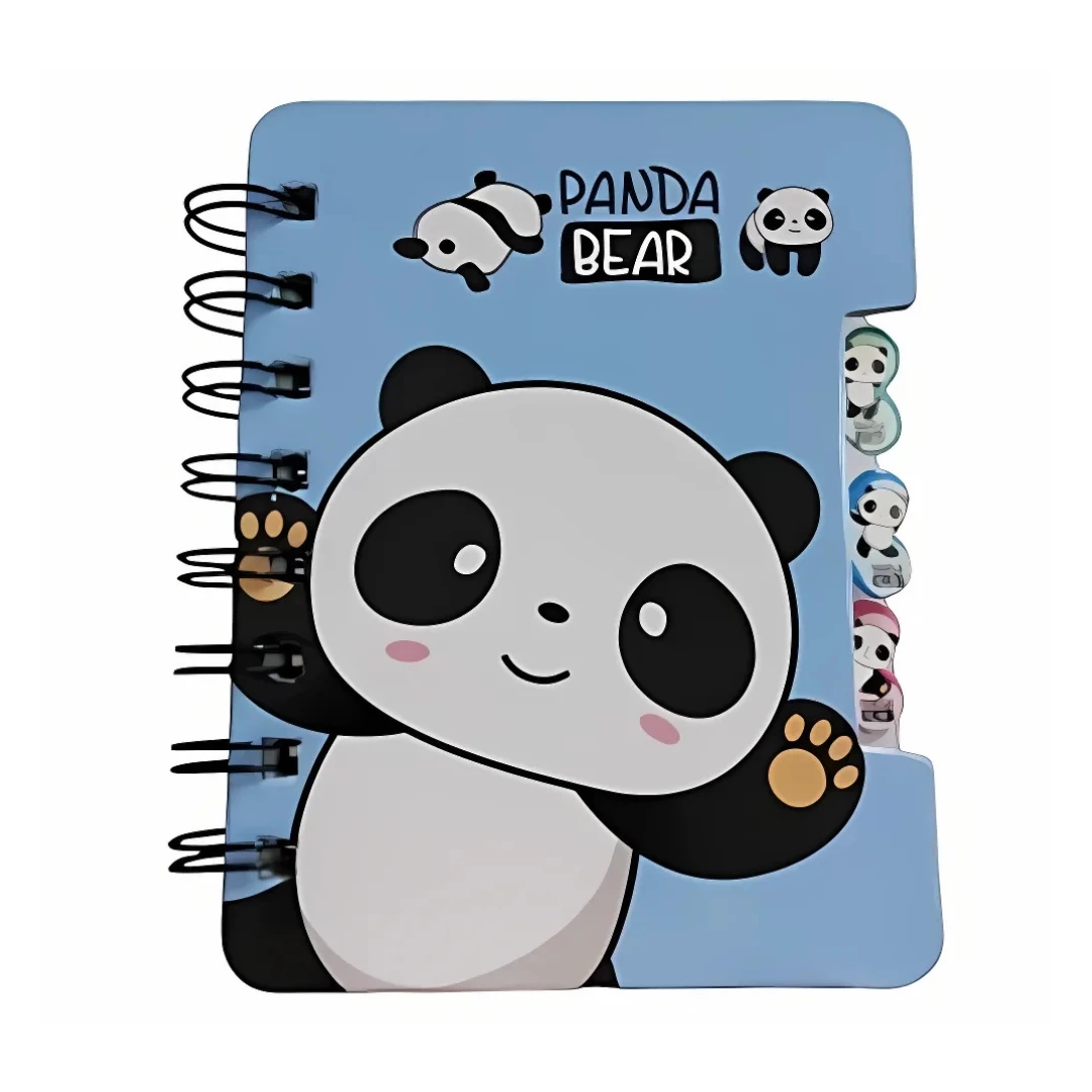 CADERNETA ANOTACAO 57FLS CUTE PANDA VMP