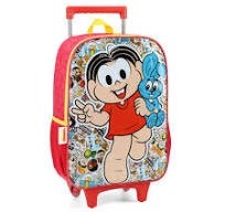 Mochila Rodinha Monica Lei Da Lua Vermelho Luxcel