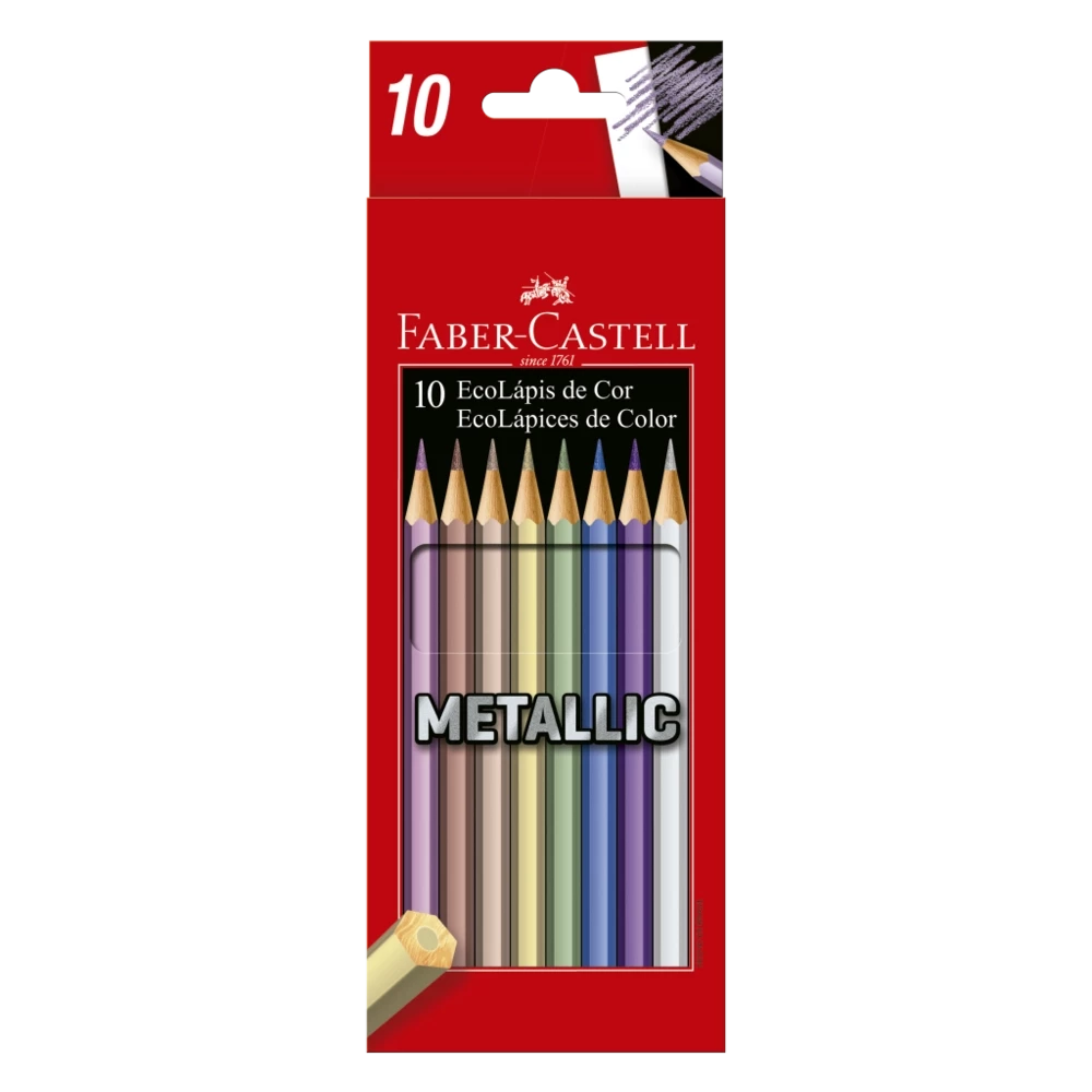 LAPIS DE COR 10 CORES METALLIC FABER CASTELL