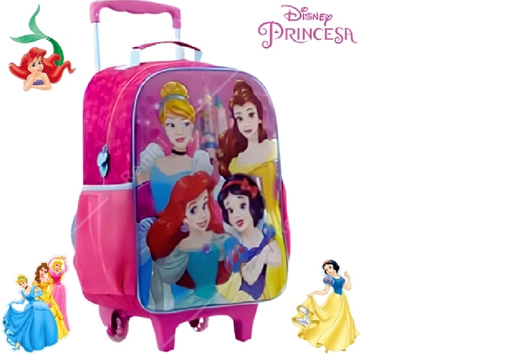 Mochila Rodinha Disney Princesas P Xeryus